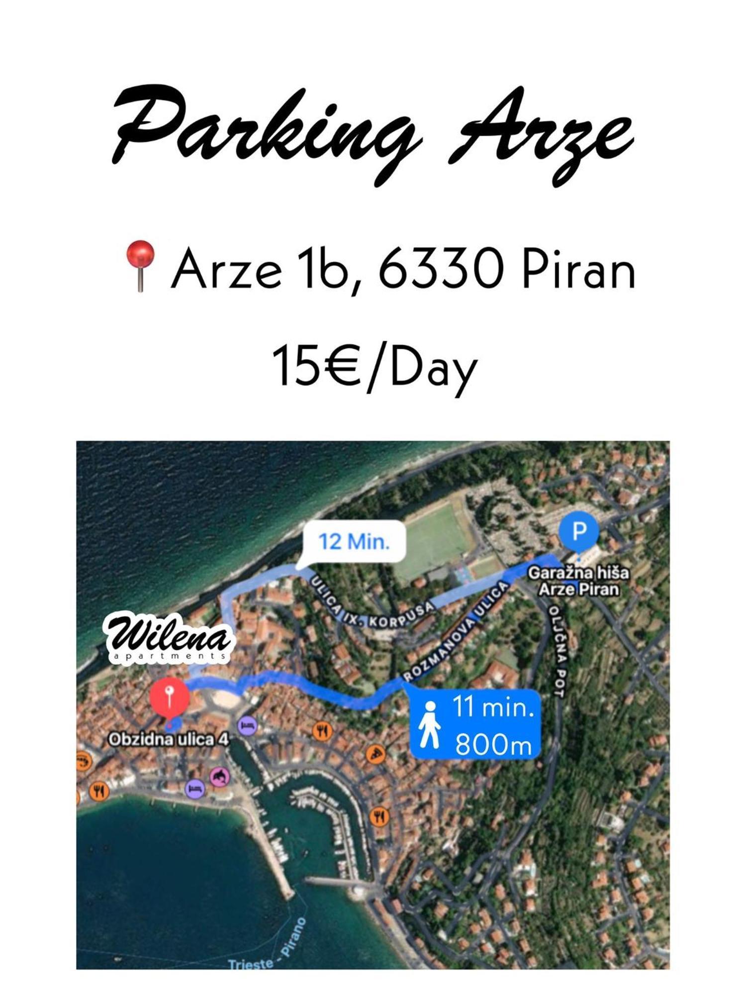 Wilena Apartments Piran Exterior foto